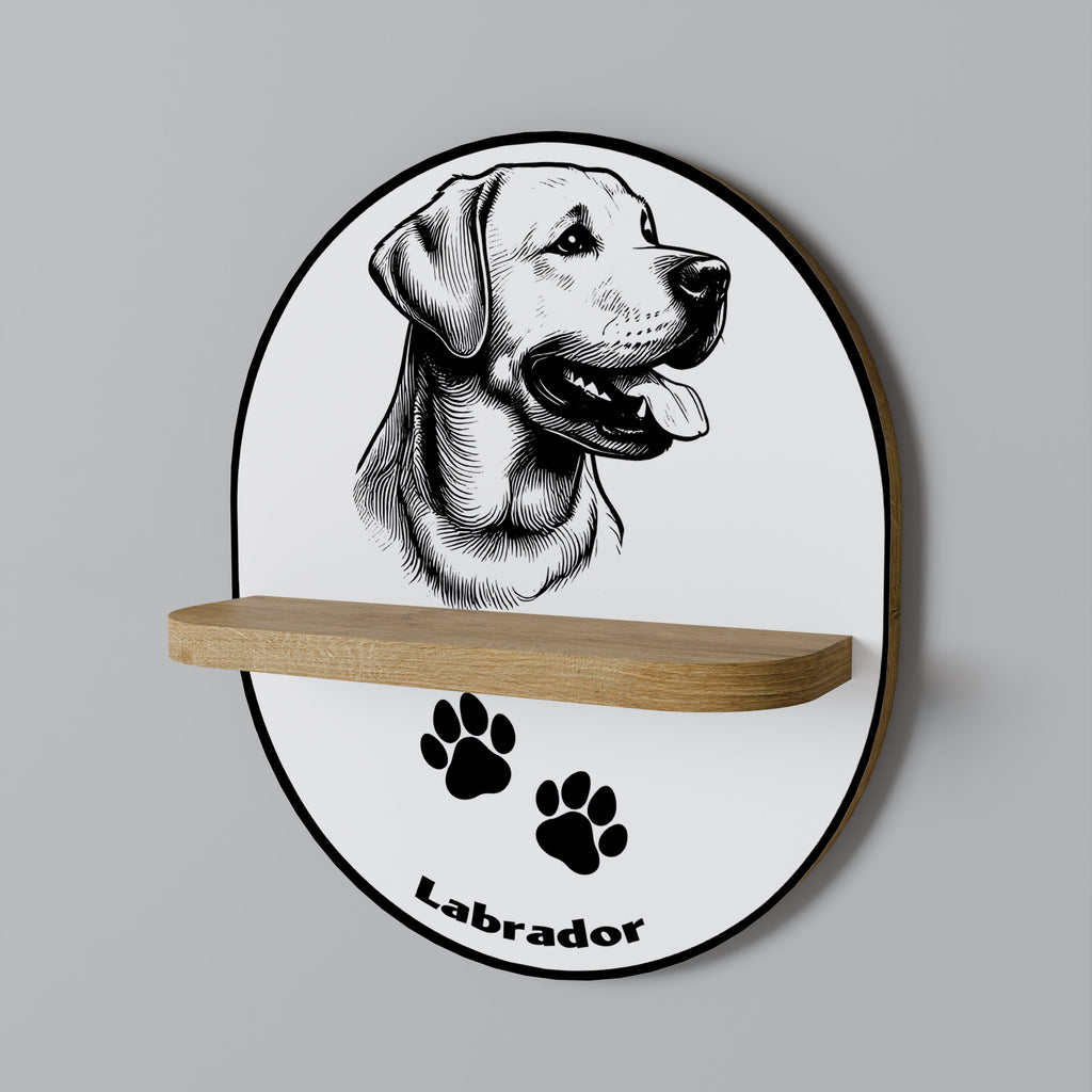 LABRADOR DOG Decorative Art Shelf