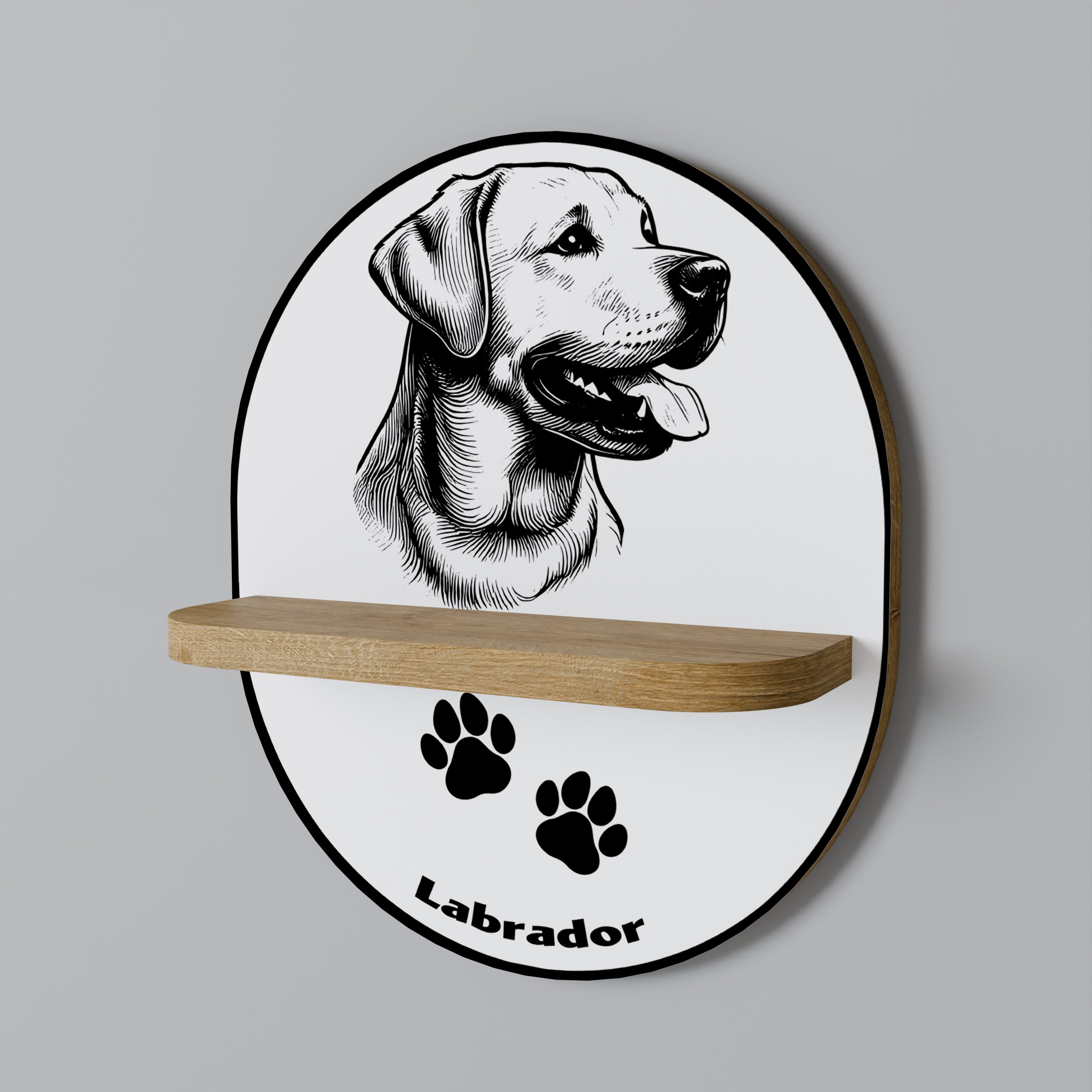 LABRADOR DOG Decorative Art Shelf