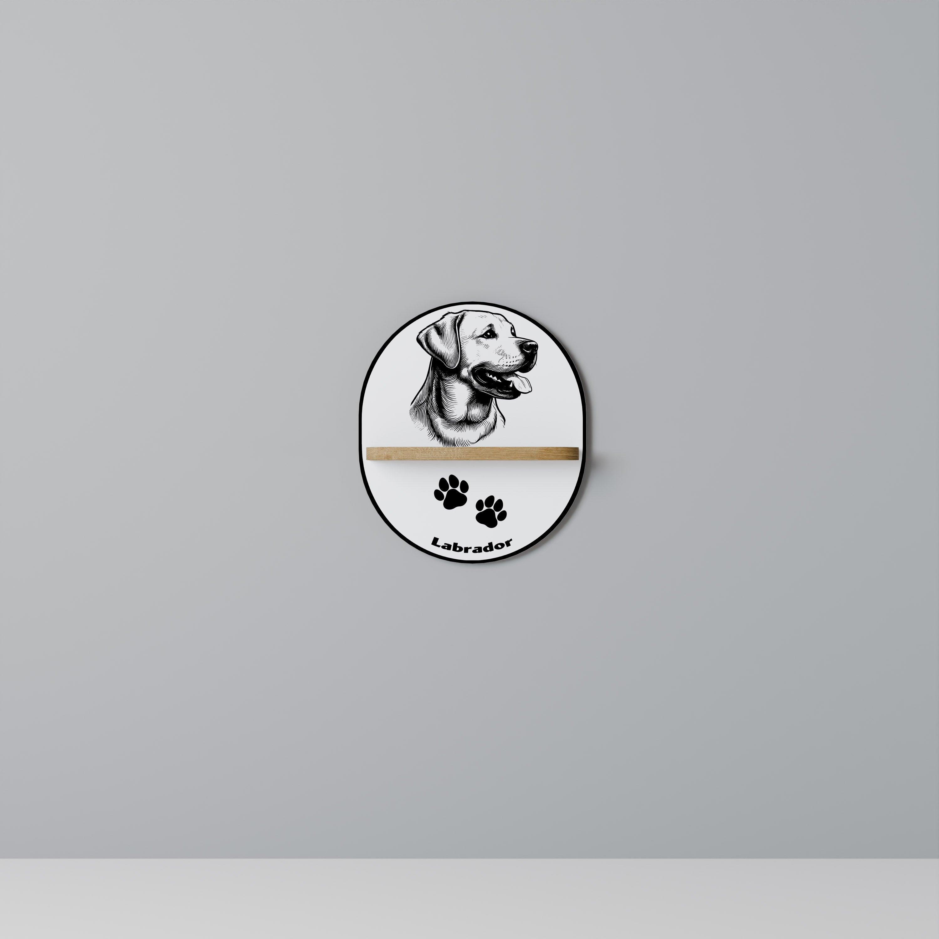 LABRADOR DOG Decorative Art Shelf