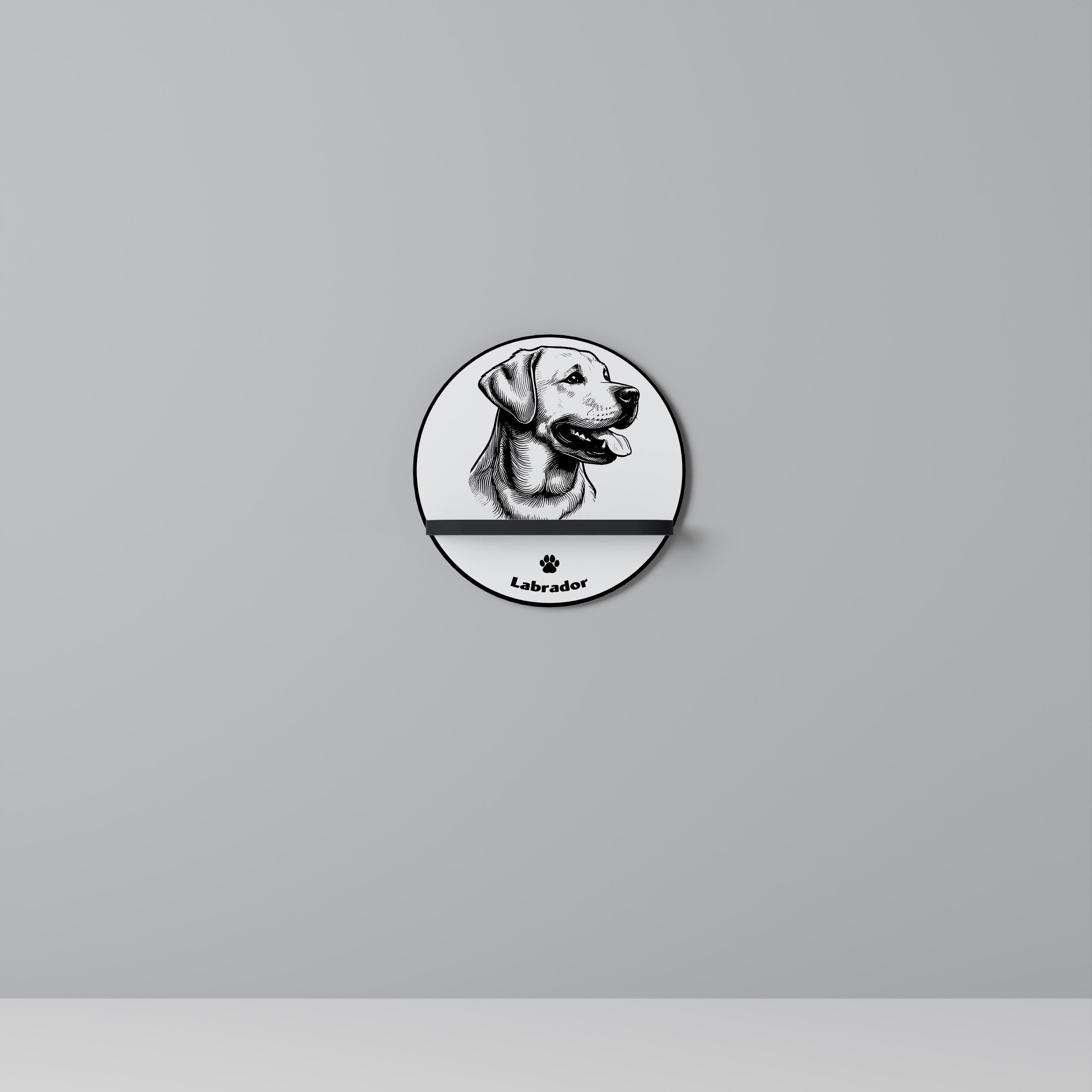 LABRADOR DOG Decorative Art Shelf