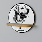 LABRADOR DOG Decorative Art Shelf