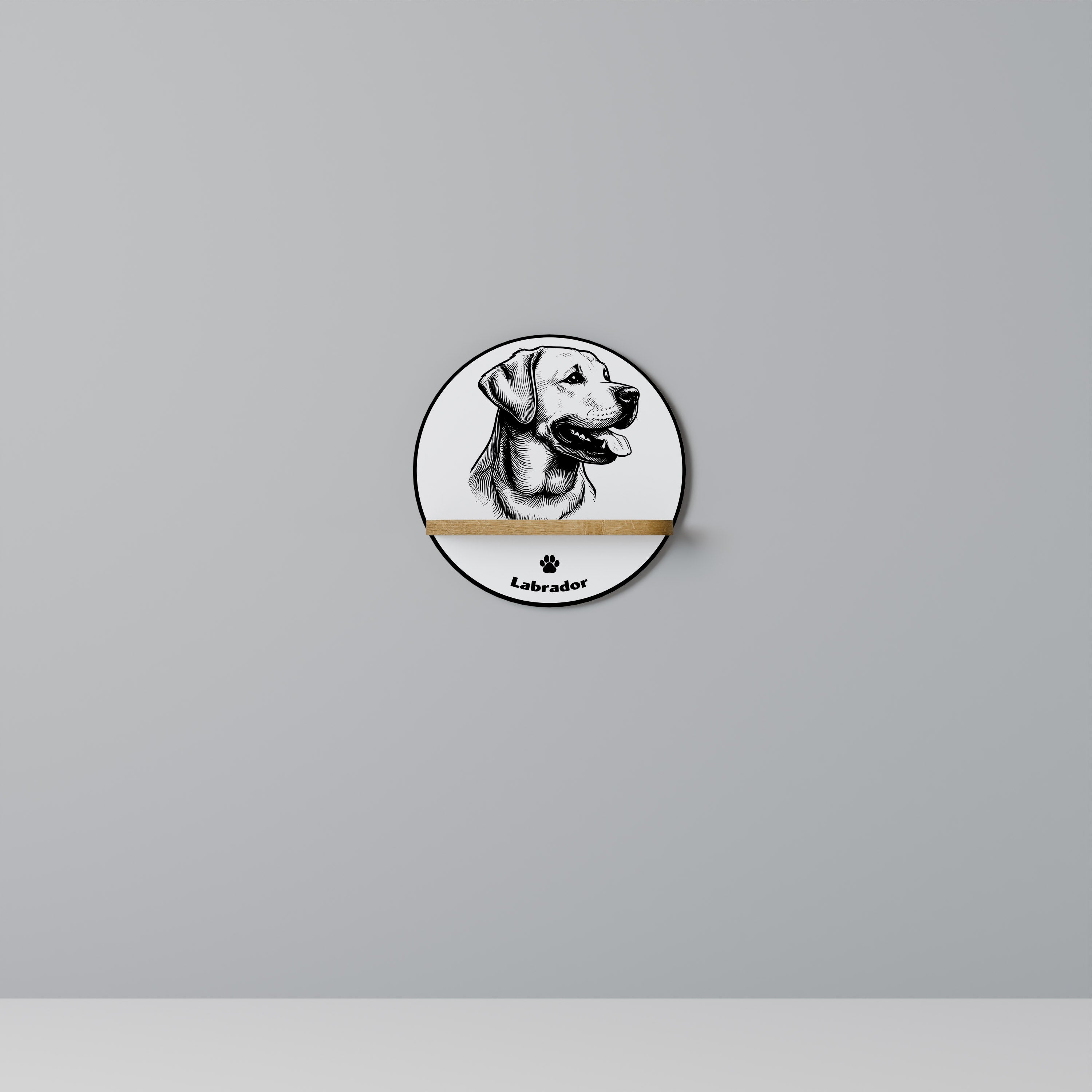 LABRADOR DOG Decorative Art Shelf