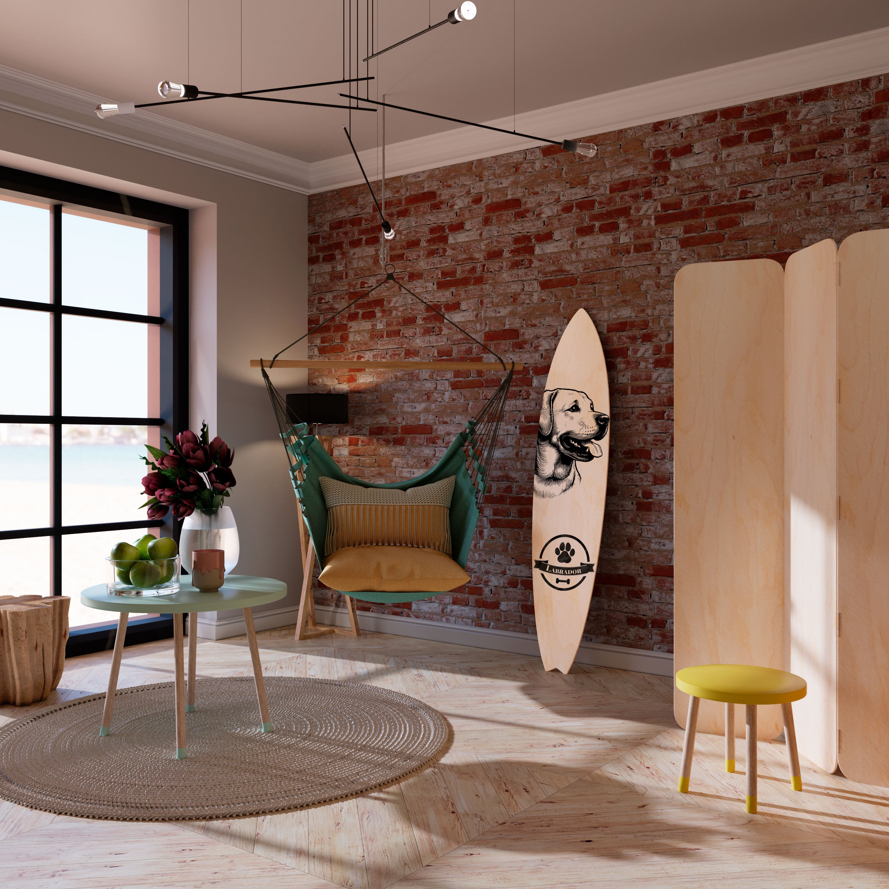 LABRADOR DOG Surfboard Decorative Panel