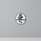 WHITE SHEPHERD DOG Decorative Art Shelf