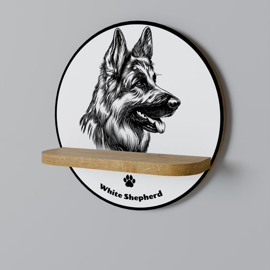WHITE SHEPHERD DOG Designová police