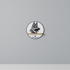 WHITE SHEPHERD DOG Decorative Art Shelf