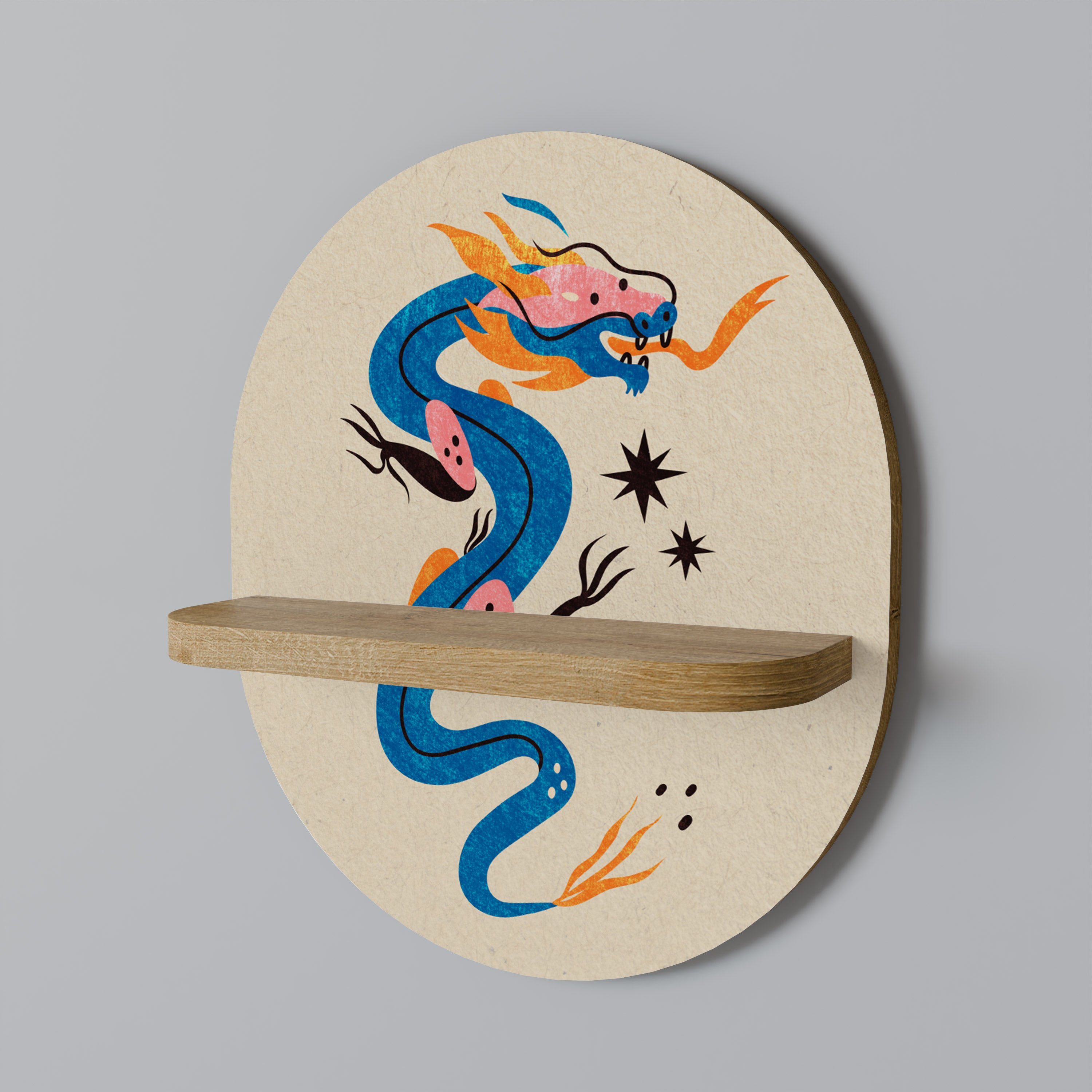 MYTHOLOGICAL CREATURES Decorative Art Shelf