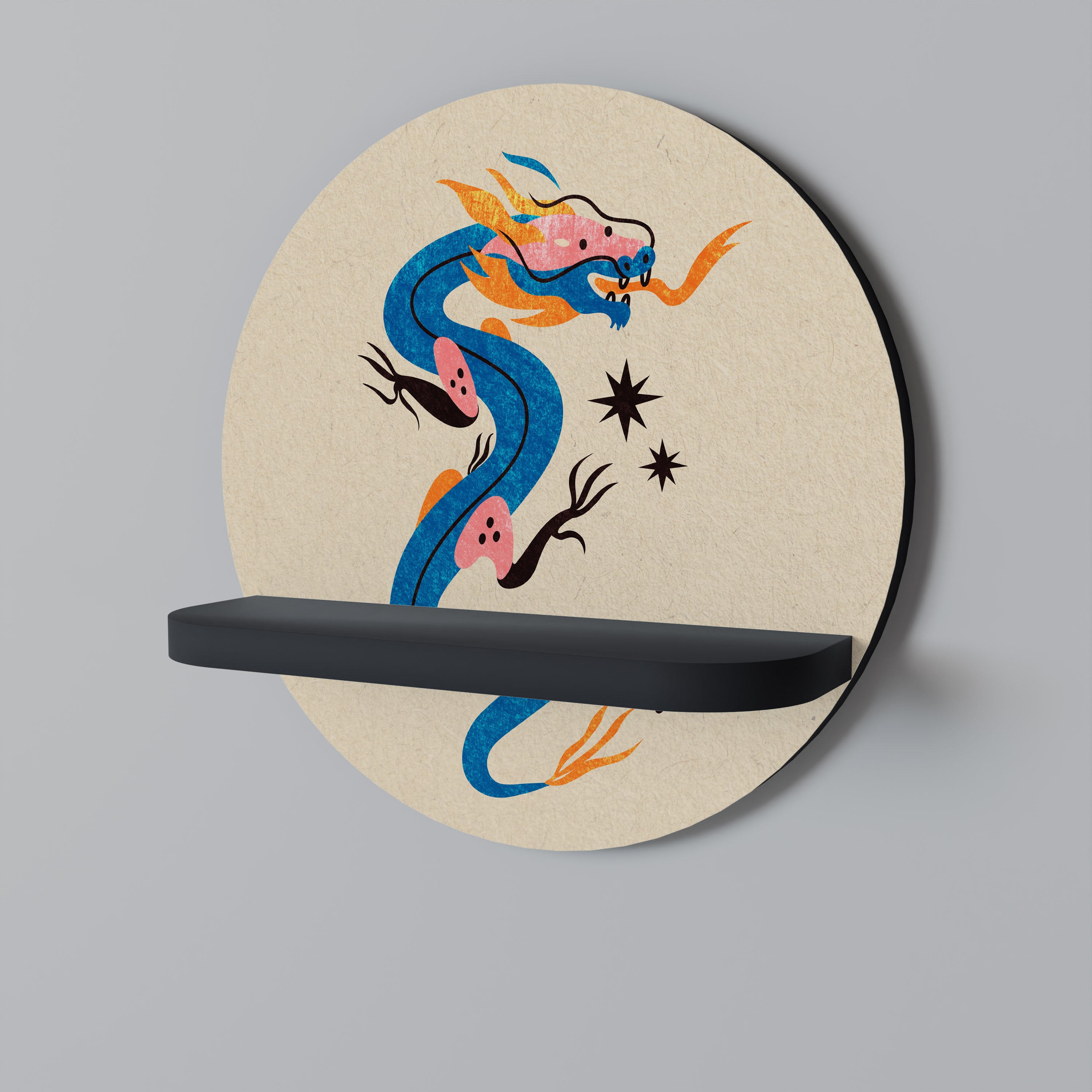 MYTHOLOGICAL CREATURES Decorative Art Shelf