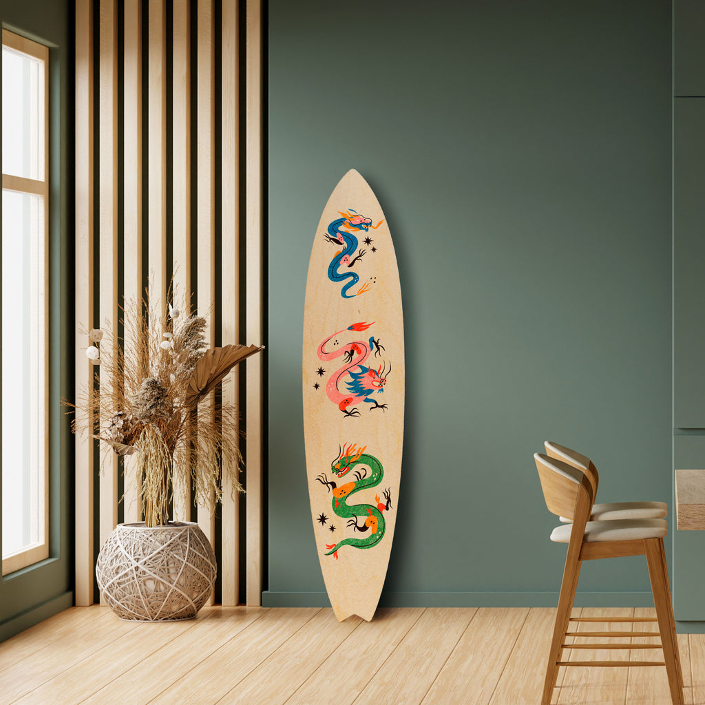MYTHOLOGICAL CREATURES Surfboard Decorative Panel