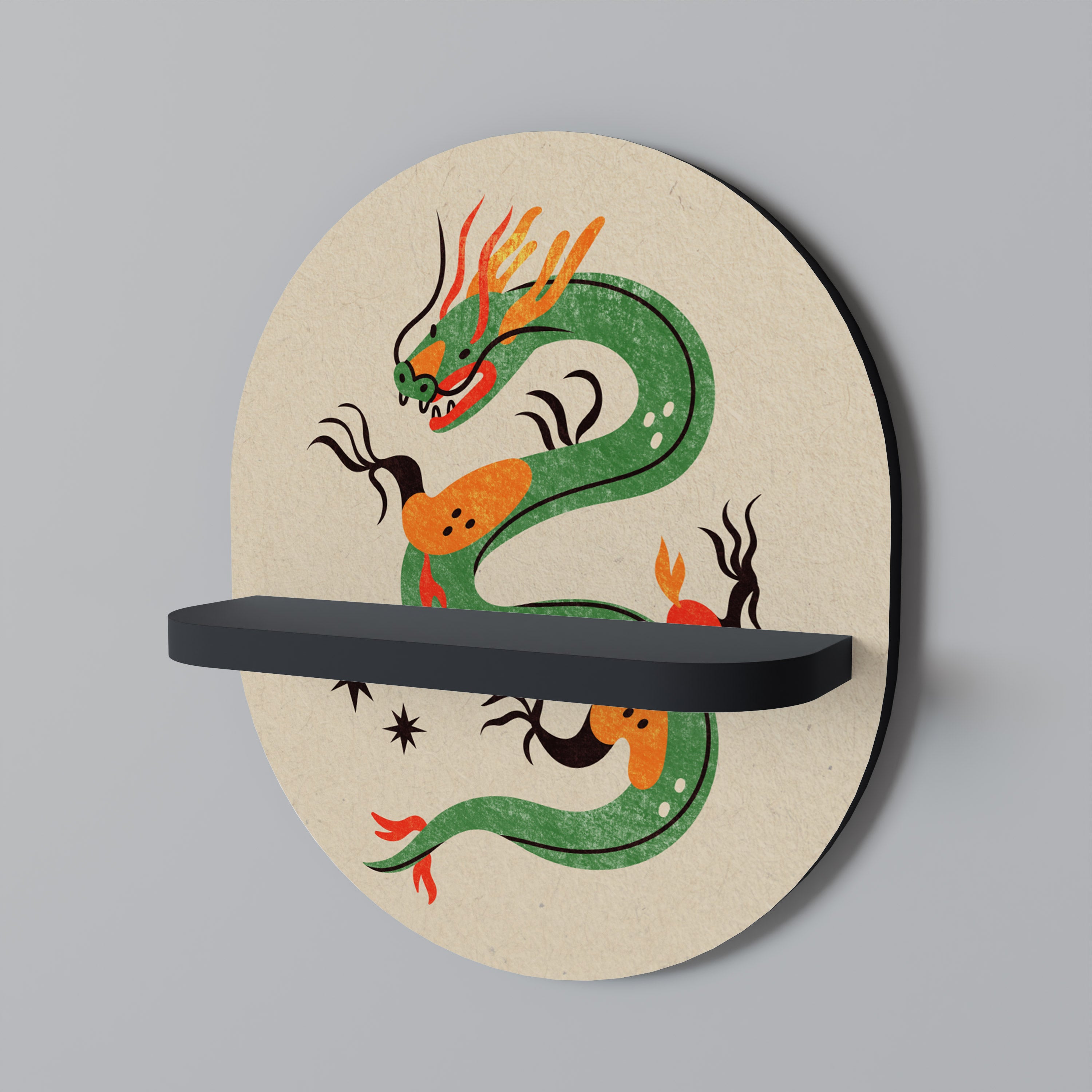 GREEN SKY GUARDIAN Decorative Art Shelf