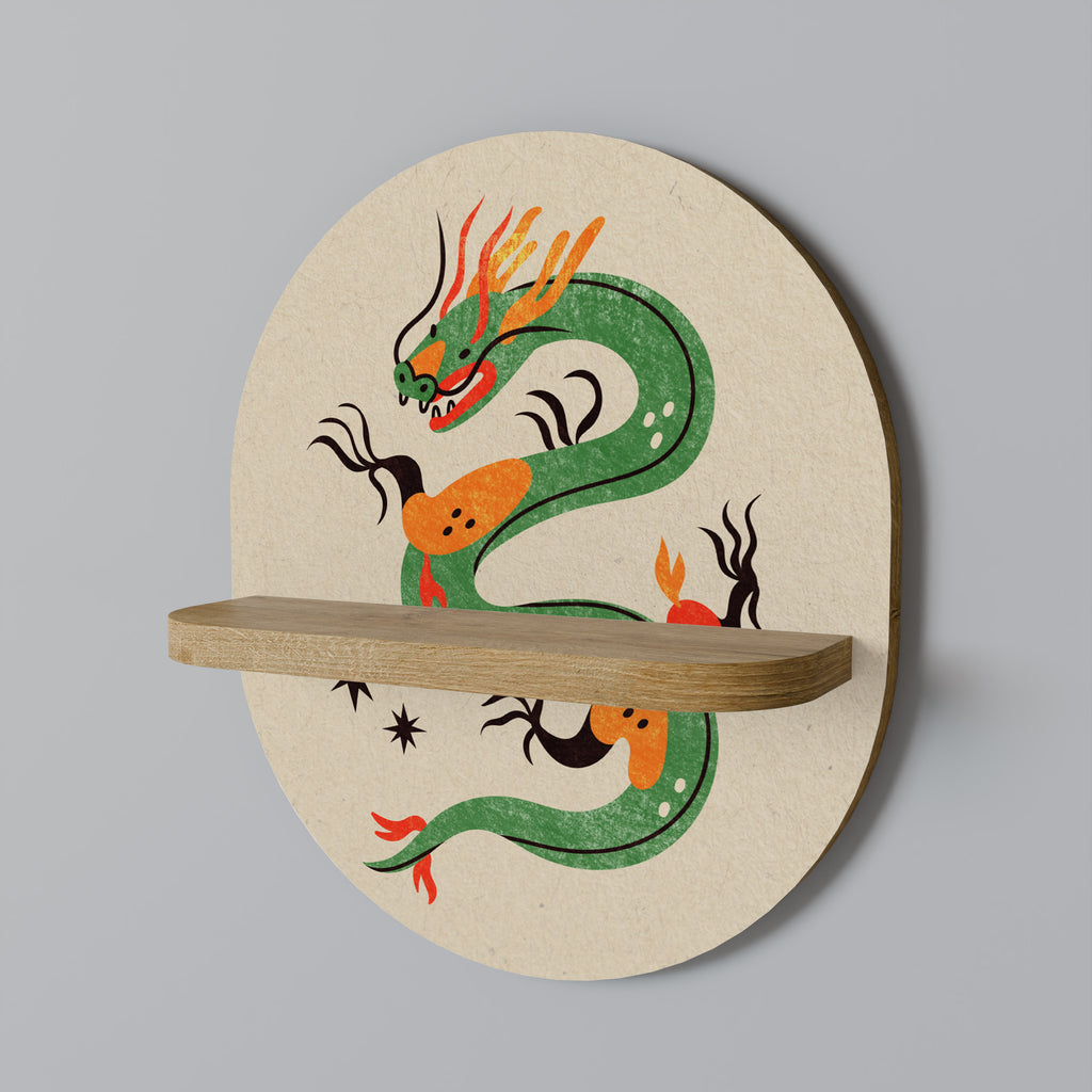 GREEN SKY GUARDIAN Decorative Art Shelf