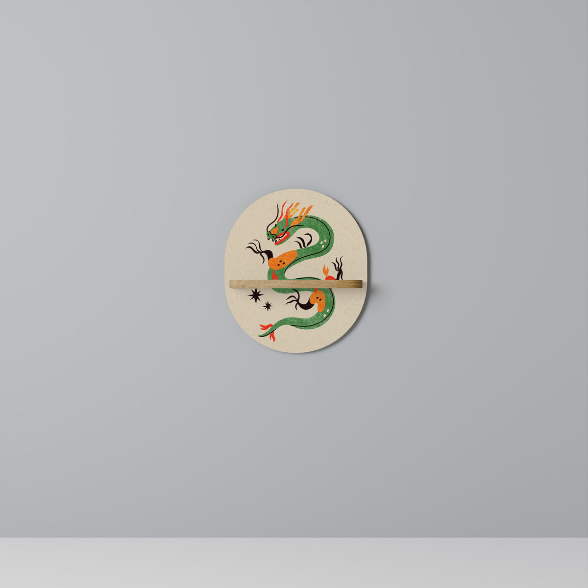 GREEN SKY GUARDIAN Decorative Art Shelf