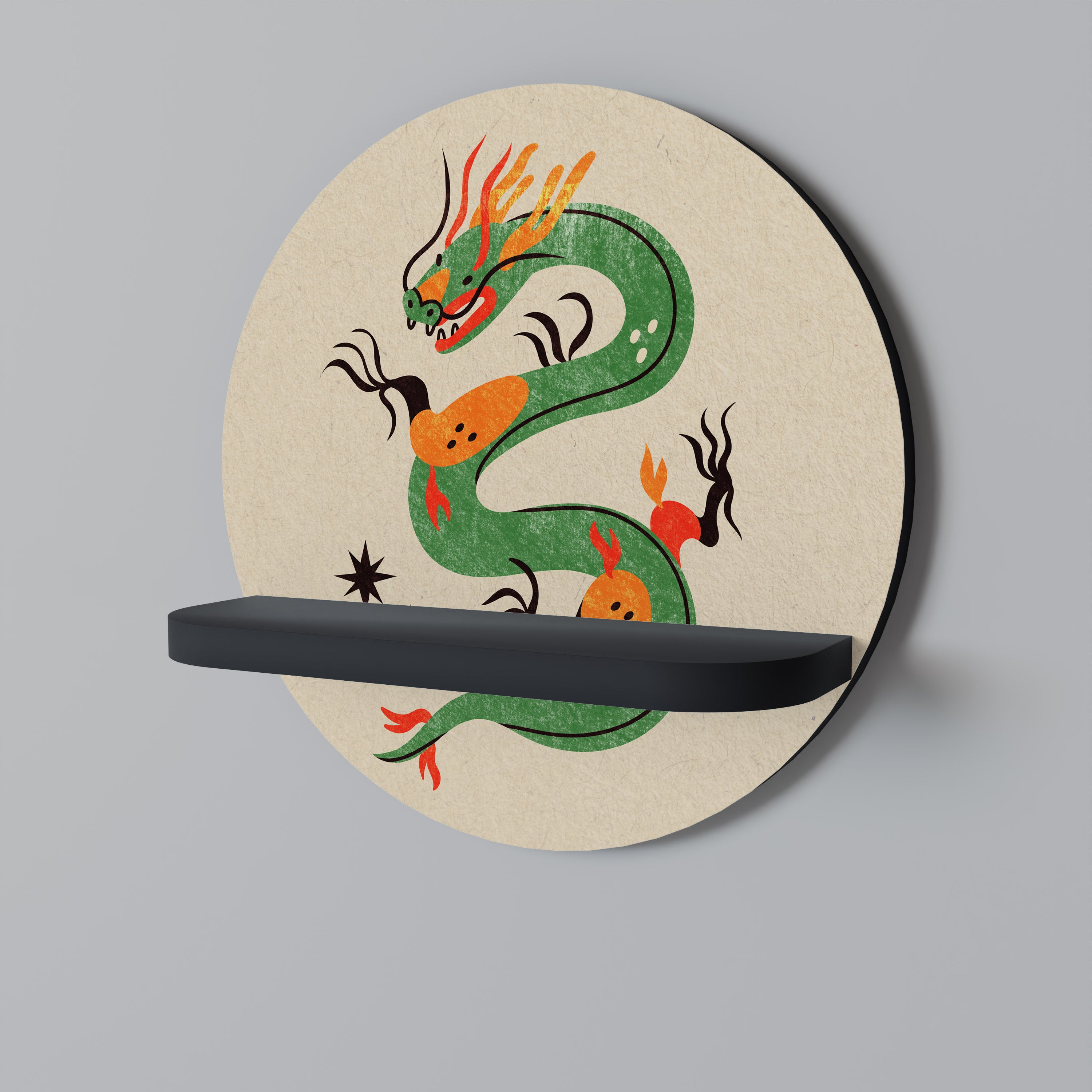 GREEN SKY GUARDIAN Decorative Art Shelf