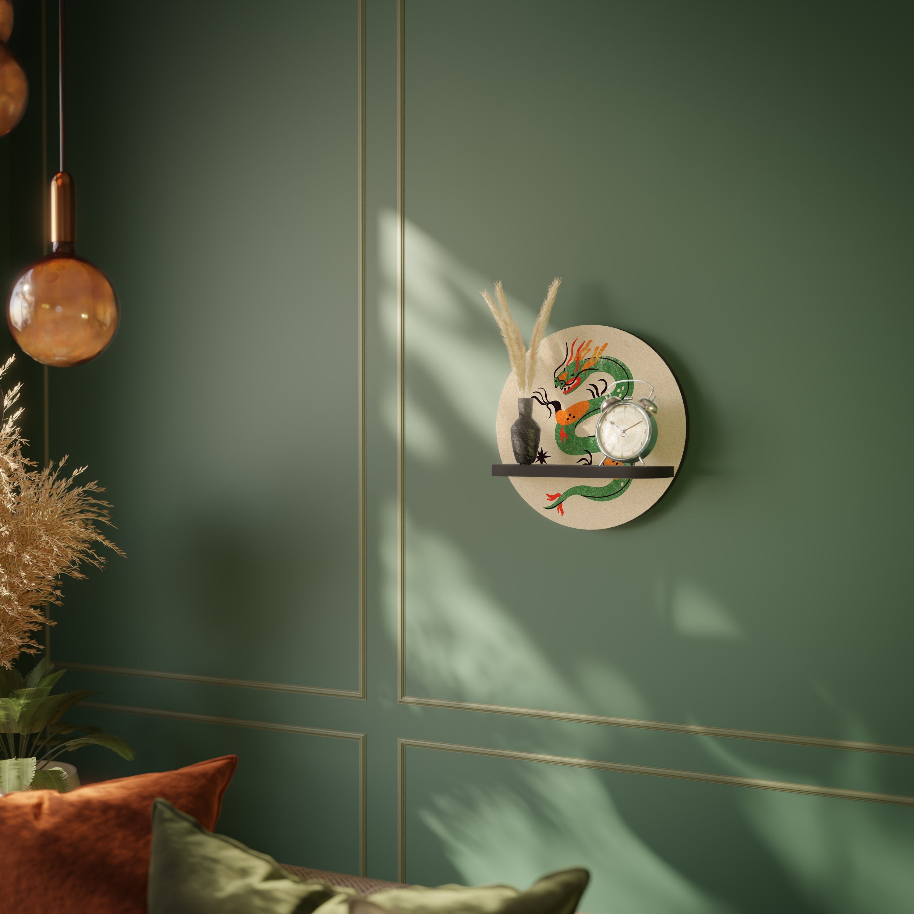 GREEN SKY GUARDIAN Decorative Art Shelf