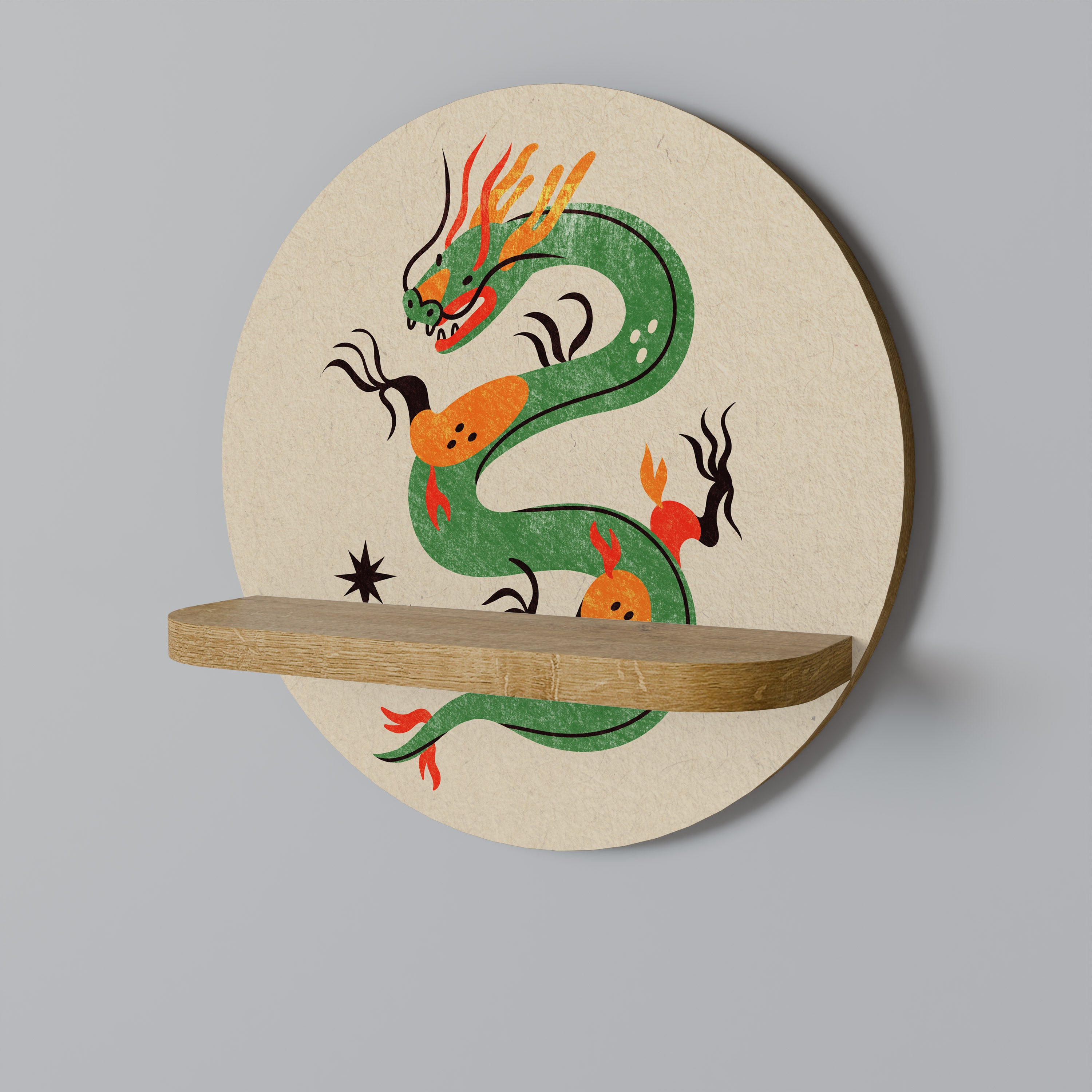 GREEN SKY GUARDIAN Decorative Art Shelf