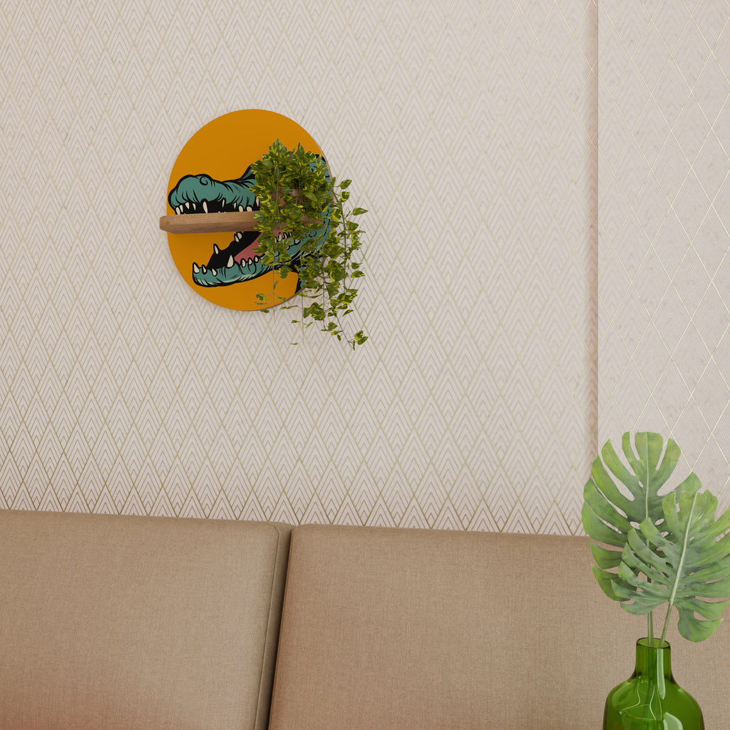 THREATENING GREETING Decorative Art Shelf