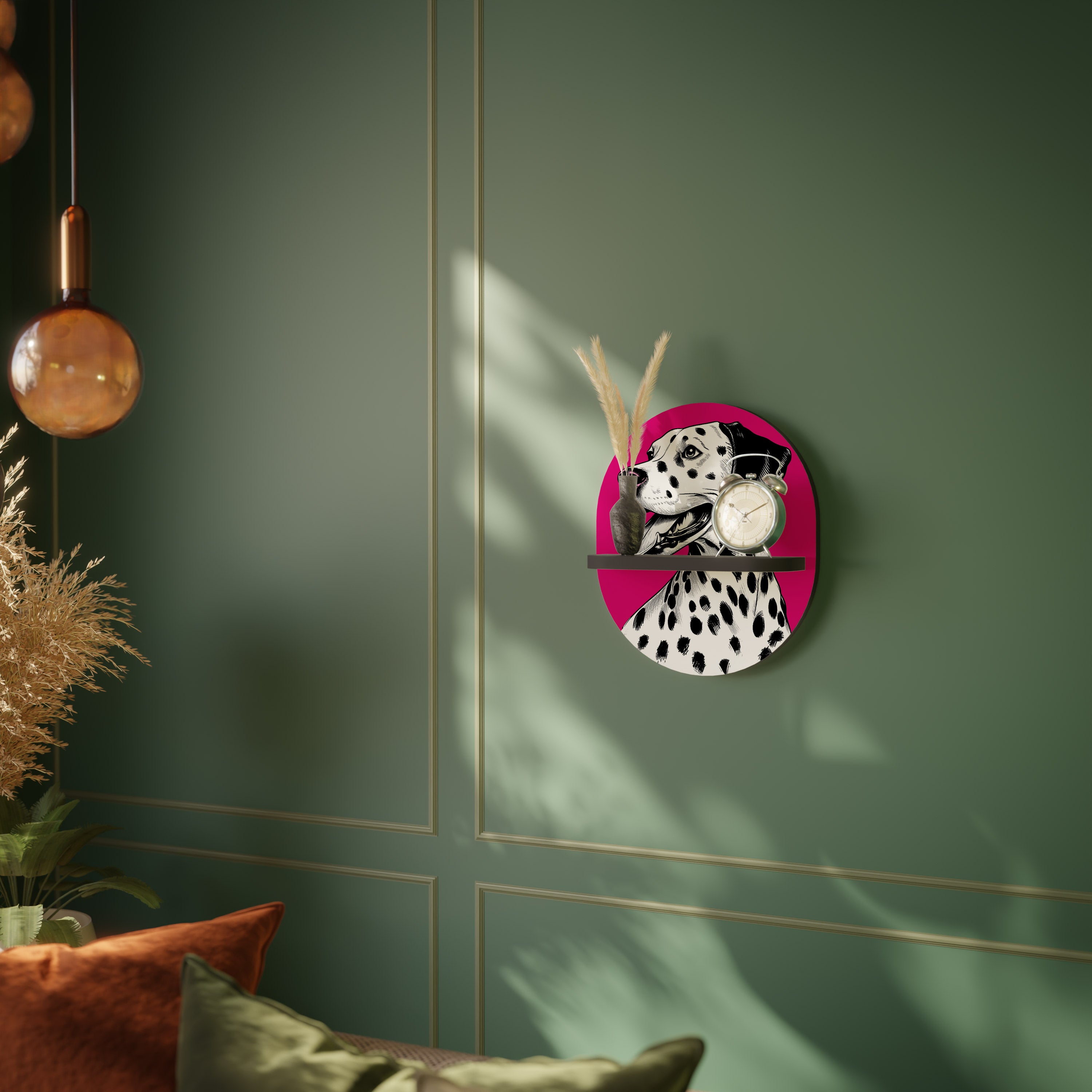 DALMATIAN SMILE Decorative Art Shelf