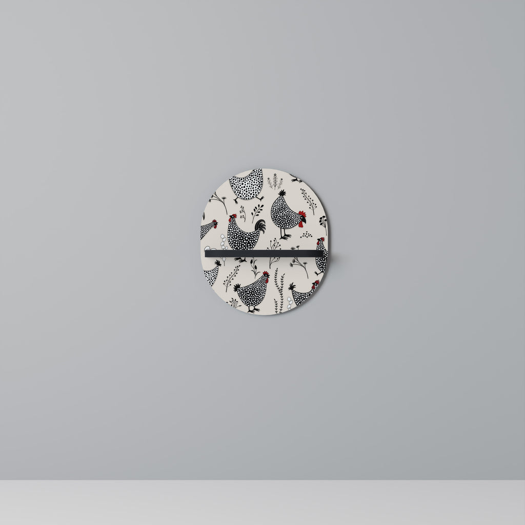 HAPPY HENS Decorative Art Shelf