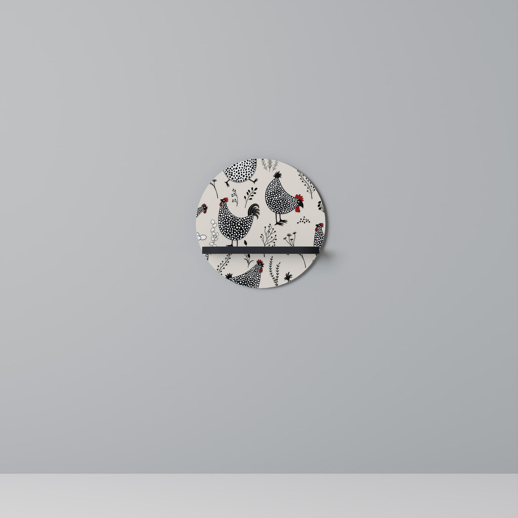 HAPPY HENS Decorative Art Shelf