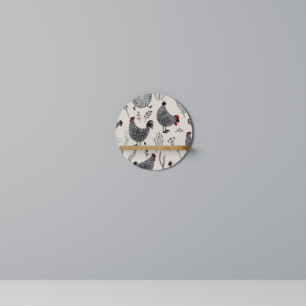 HAPPY HENS Decorative Art Shelf