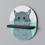 CAT SPLASH Decorative Art Shelf