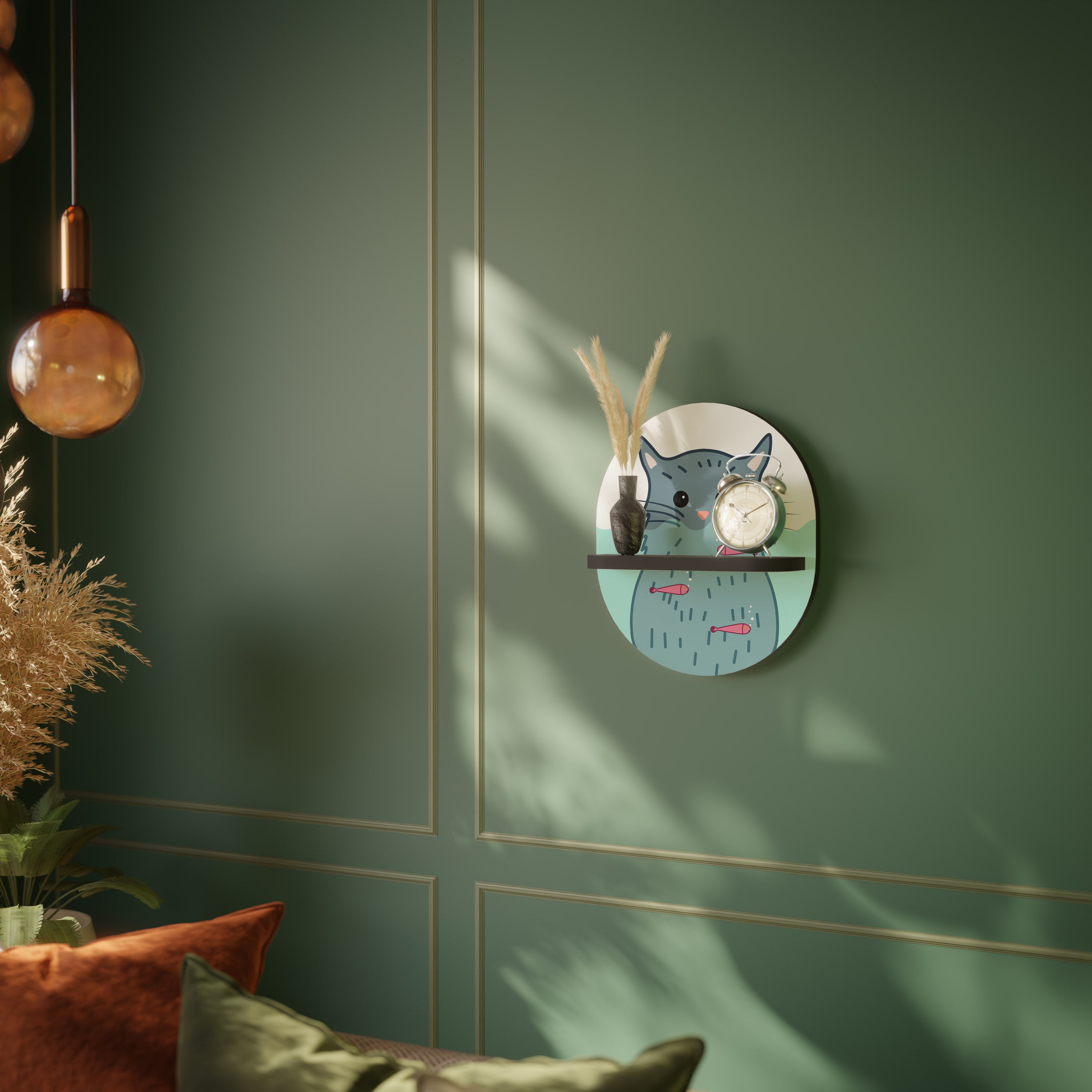 CAT SPLASH Art Shelf