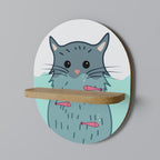 CAT SPLASH Decorative Art Shelf