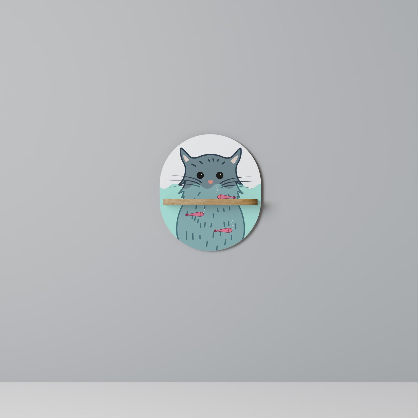 CAT SPLASH Art Shelf