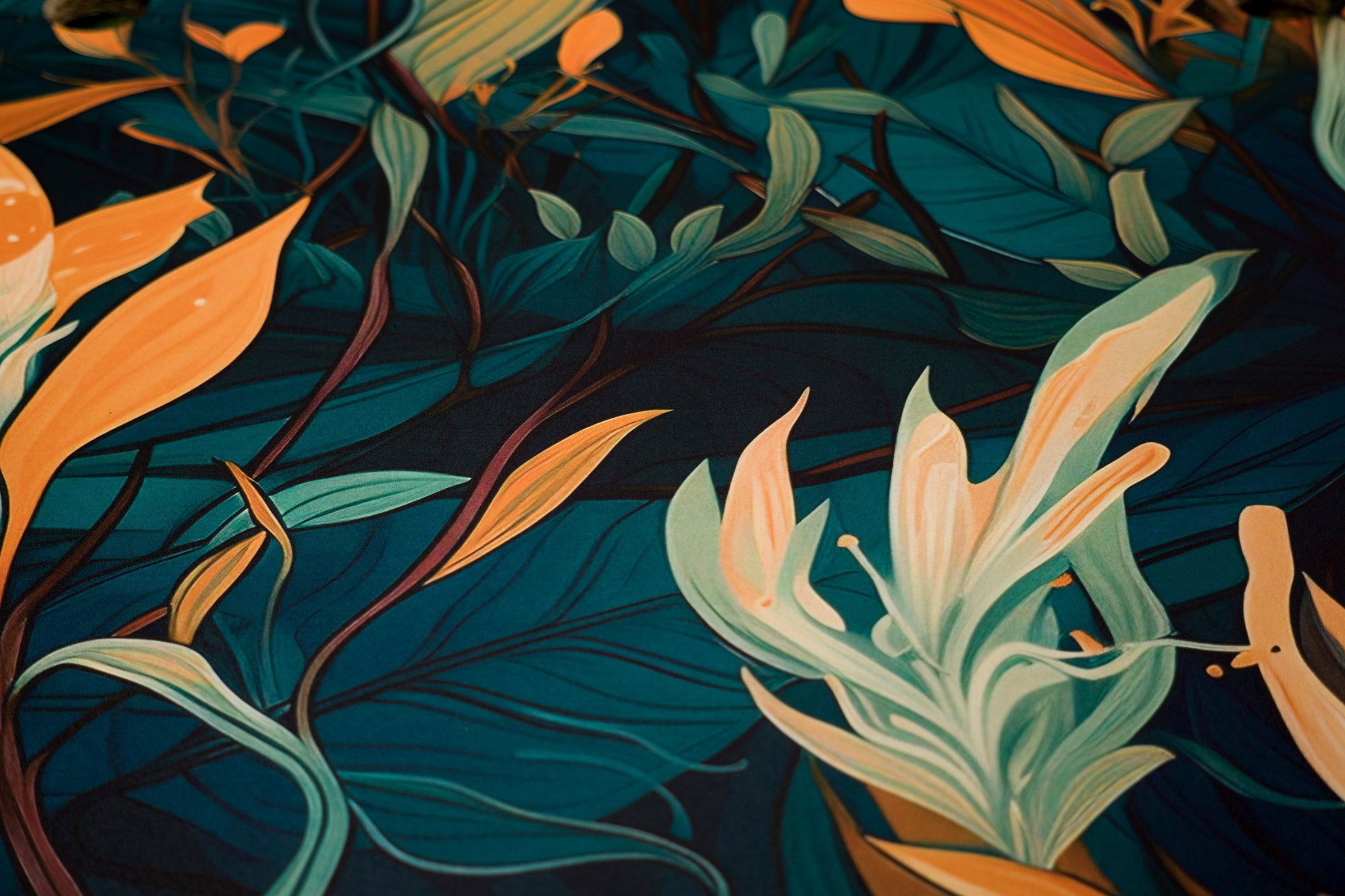 Foto reale del prodotto ingrandita: FLORAL SERENITY Třídveřová komoda