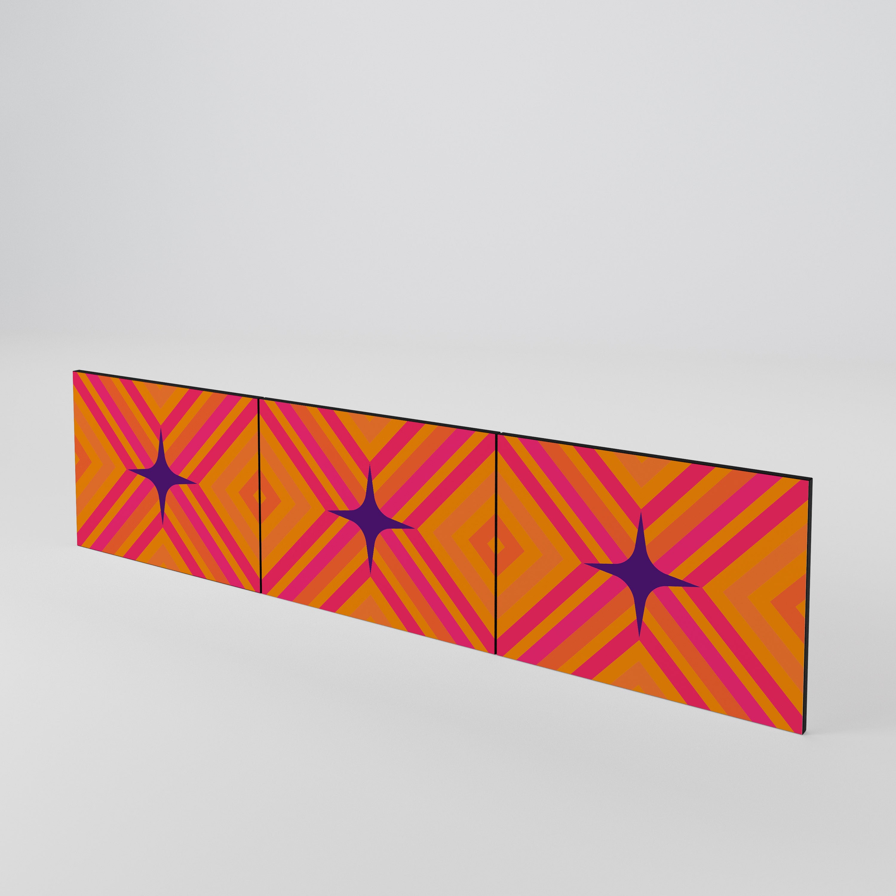 GEOMETRIC BRILLIANCE 3-teiliges TV-Lowboard Tür-Set