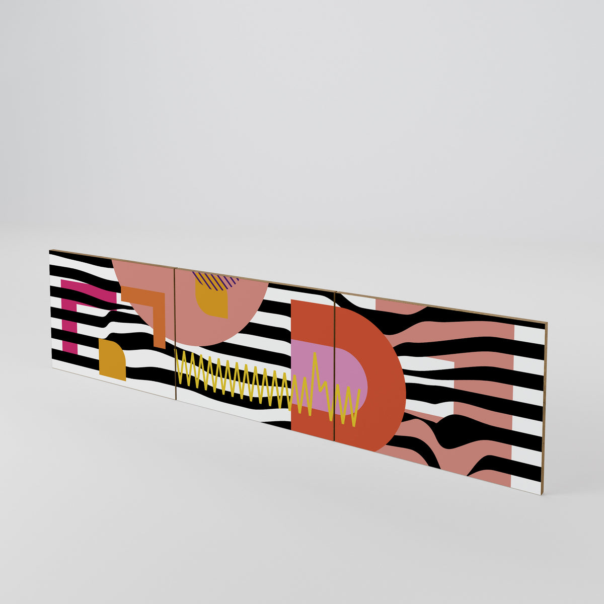 CHROMATIC ABSTRACT Set di 3 ante per mobile TV