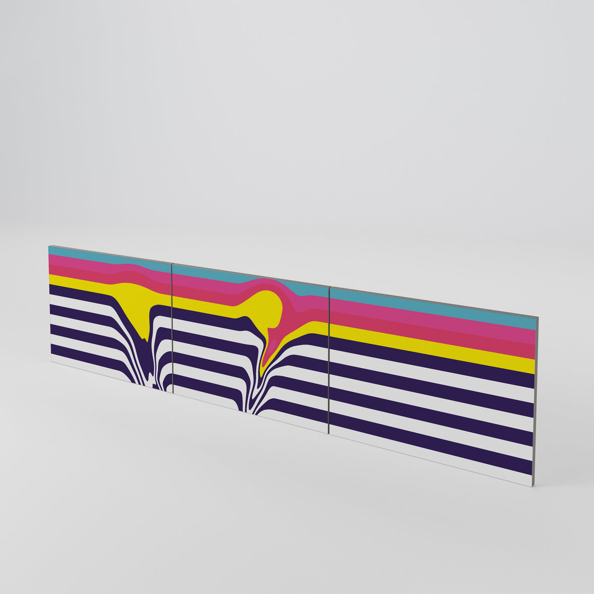 COLORFUL DIVERSION Juego de 3 puertas para mueble de TV