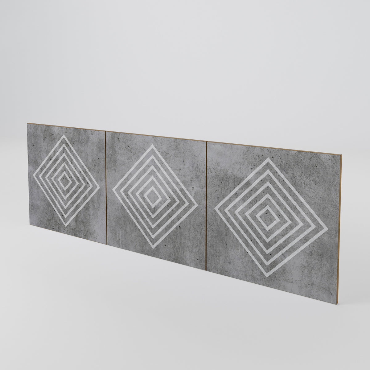 POLYGONAL ARTISTRY Set di 3 ante per madia