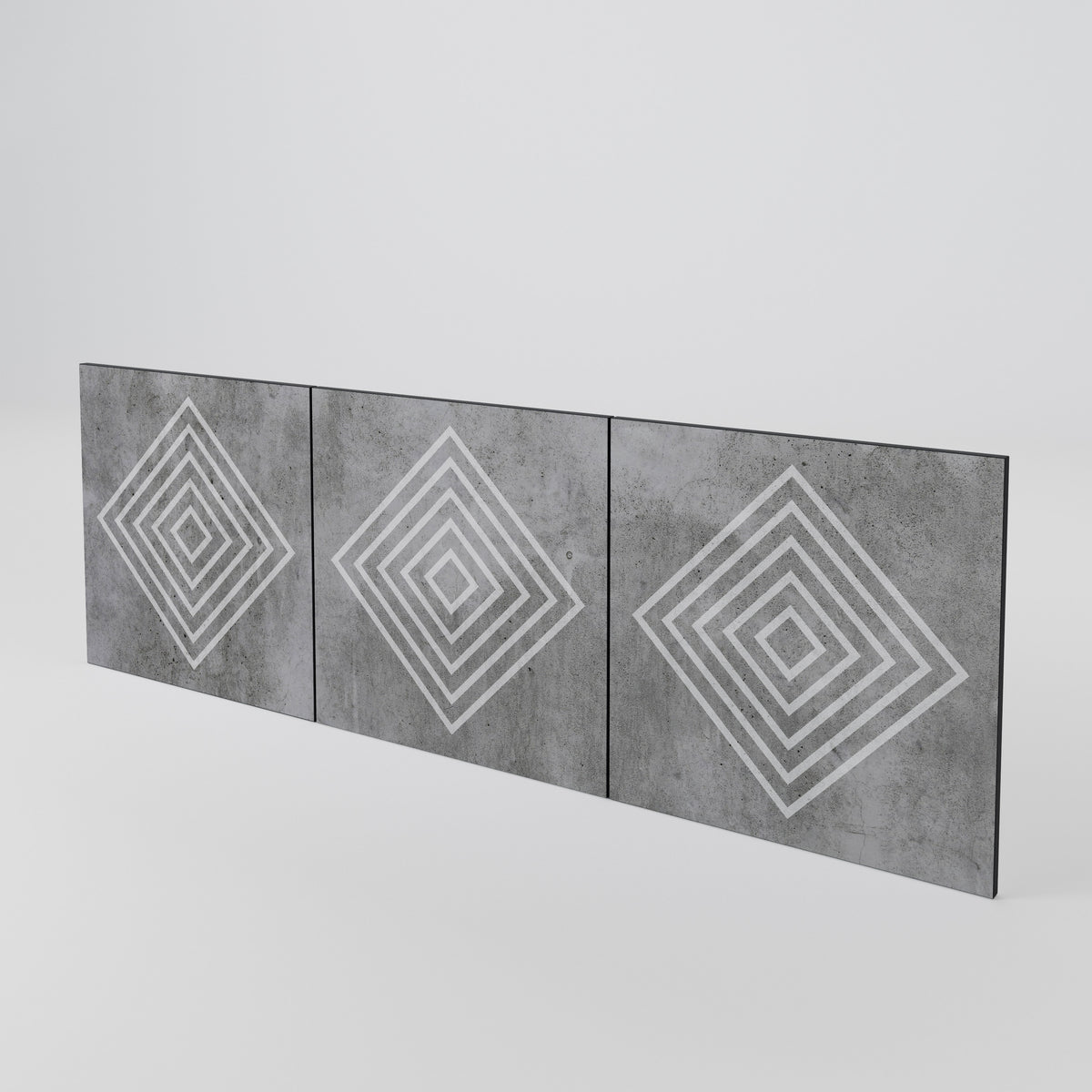 POLYGONAL ARTISTRY Set di 3 ante per madia