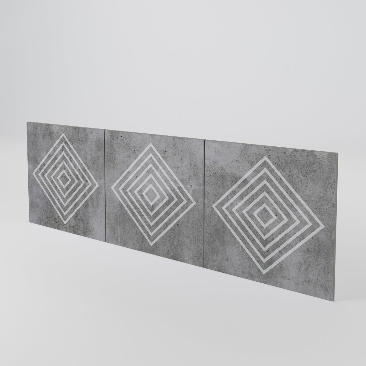 POLYGONAL ARTISTRY Set di 3 ante per madia