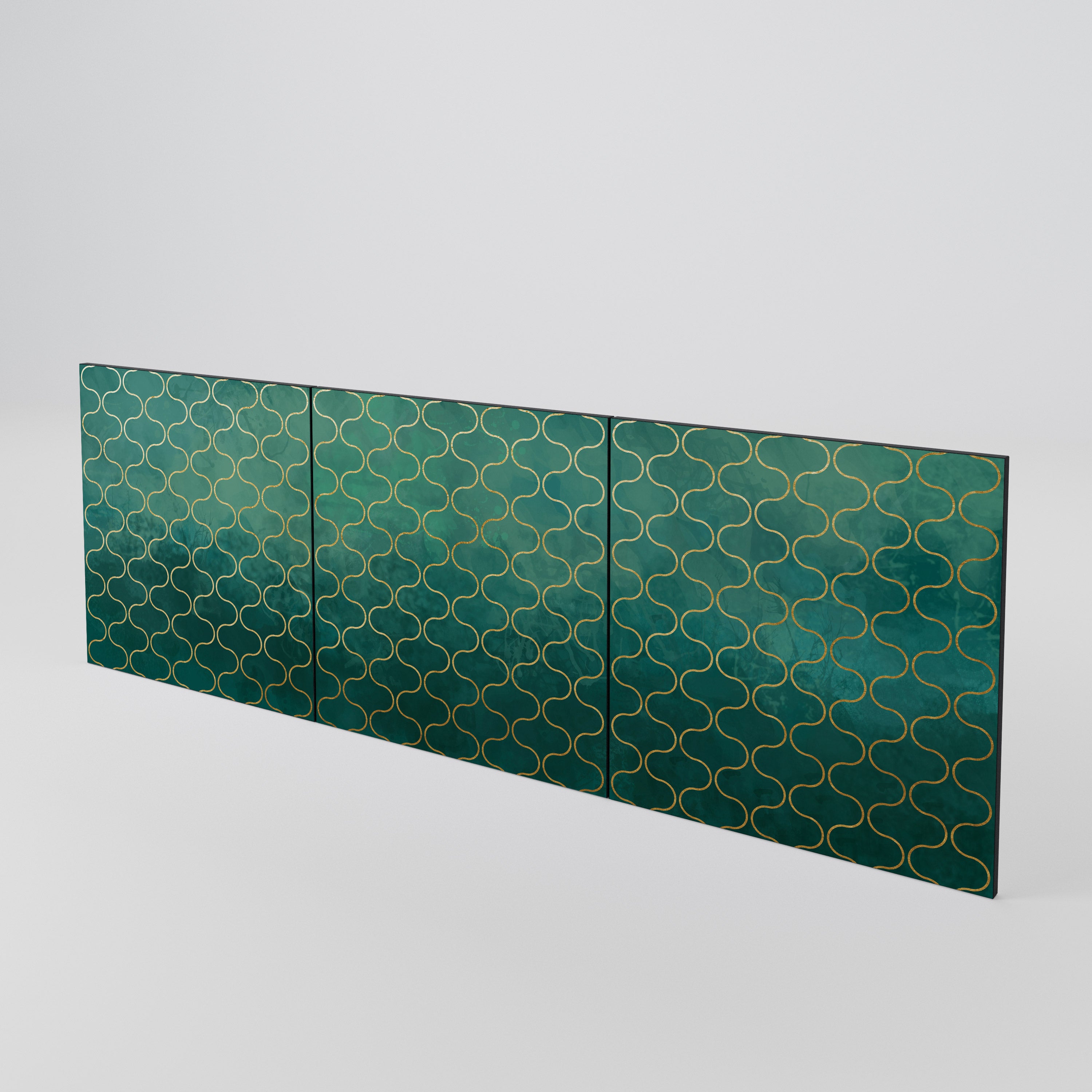 TESSELATED GREENERY 3-Piece Sideboard Door Set