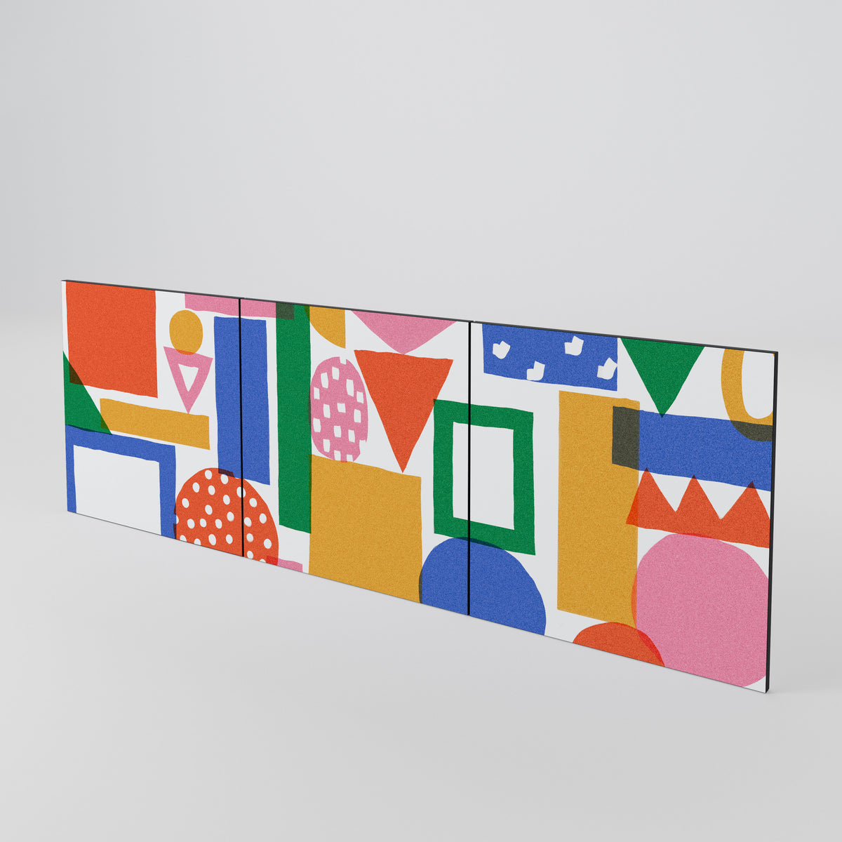 GEOMETRIC GLIMMER Set di 3 ante per madia