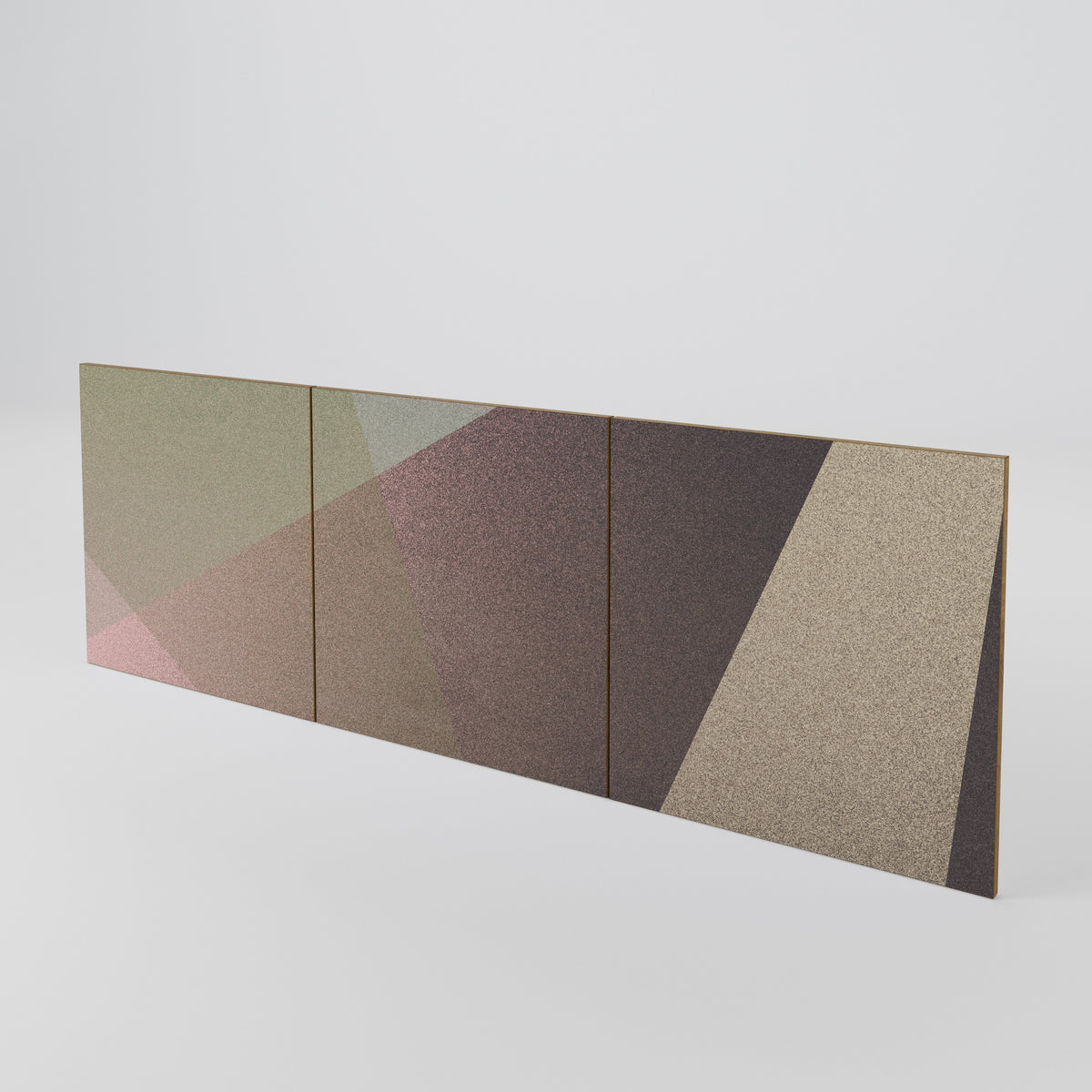 BEIGE GEOMETRY Set di 3 ante per madia