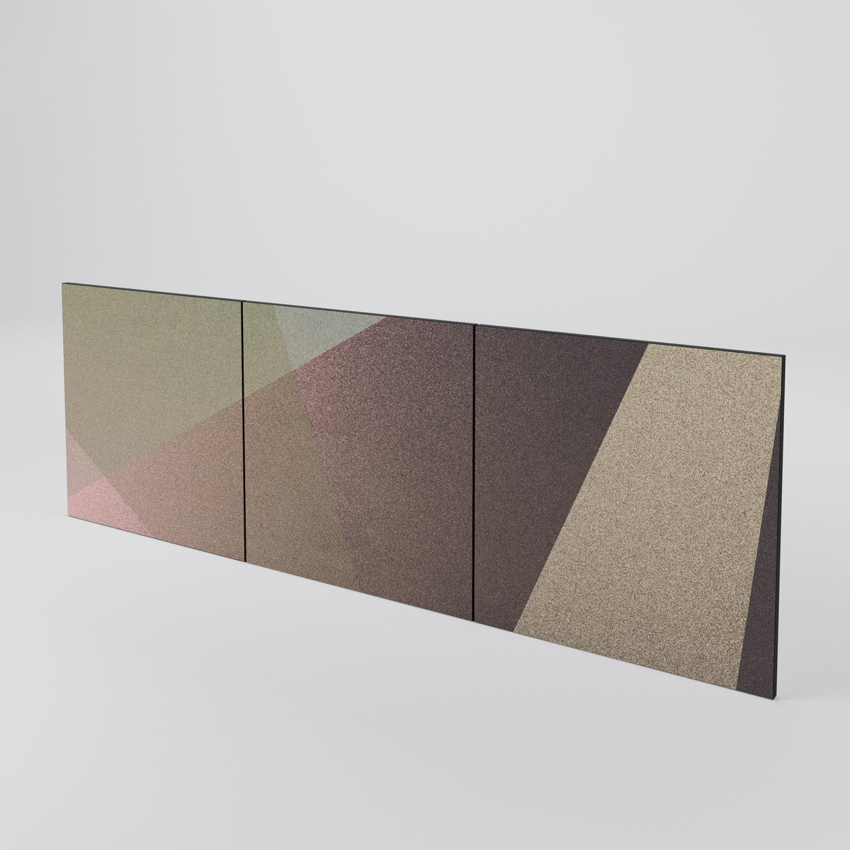BEIGE GEOMETRY Set di 3 ante per madia