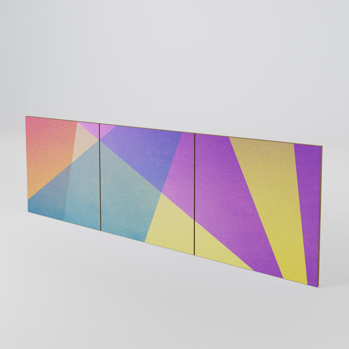 BRIGHT GEOMETRY Set di 3 ante per madia