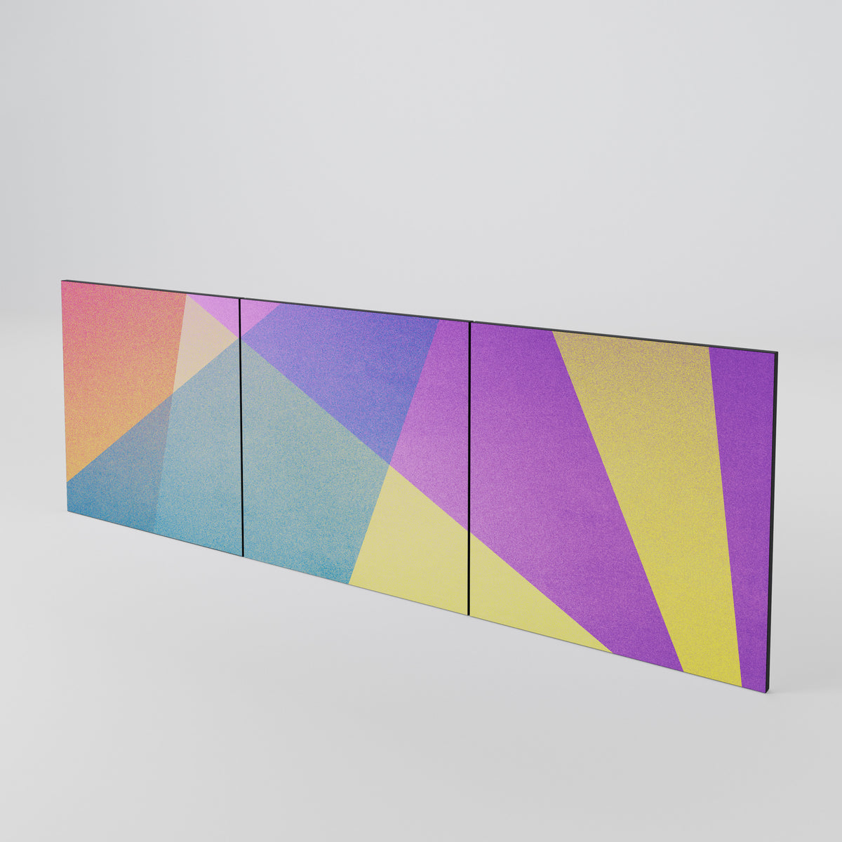 BRIGHT GEOMETRY Set di 3 ante per madia