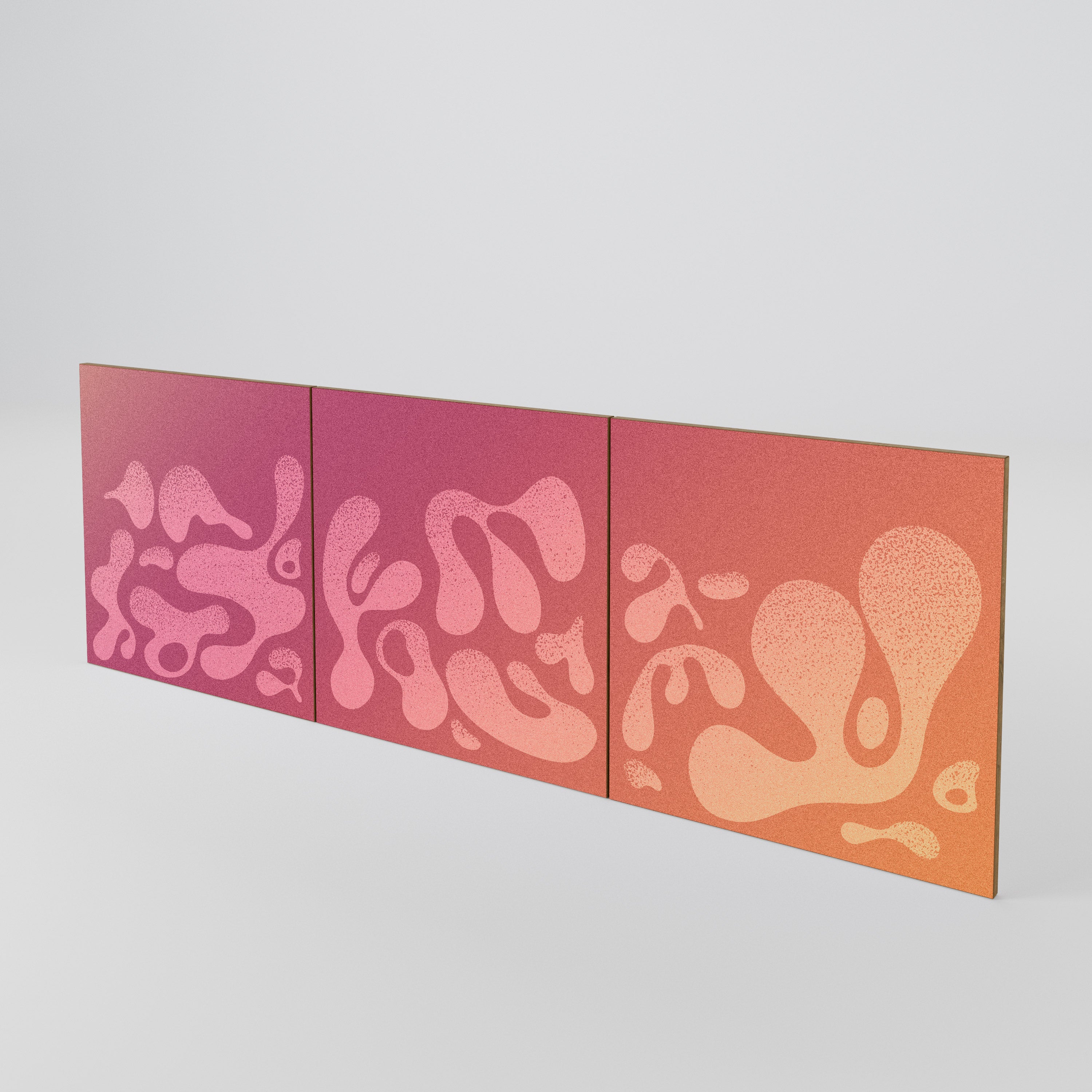 IRREGULAR PINK Luckset med 3 dörrar till sideboard