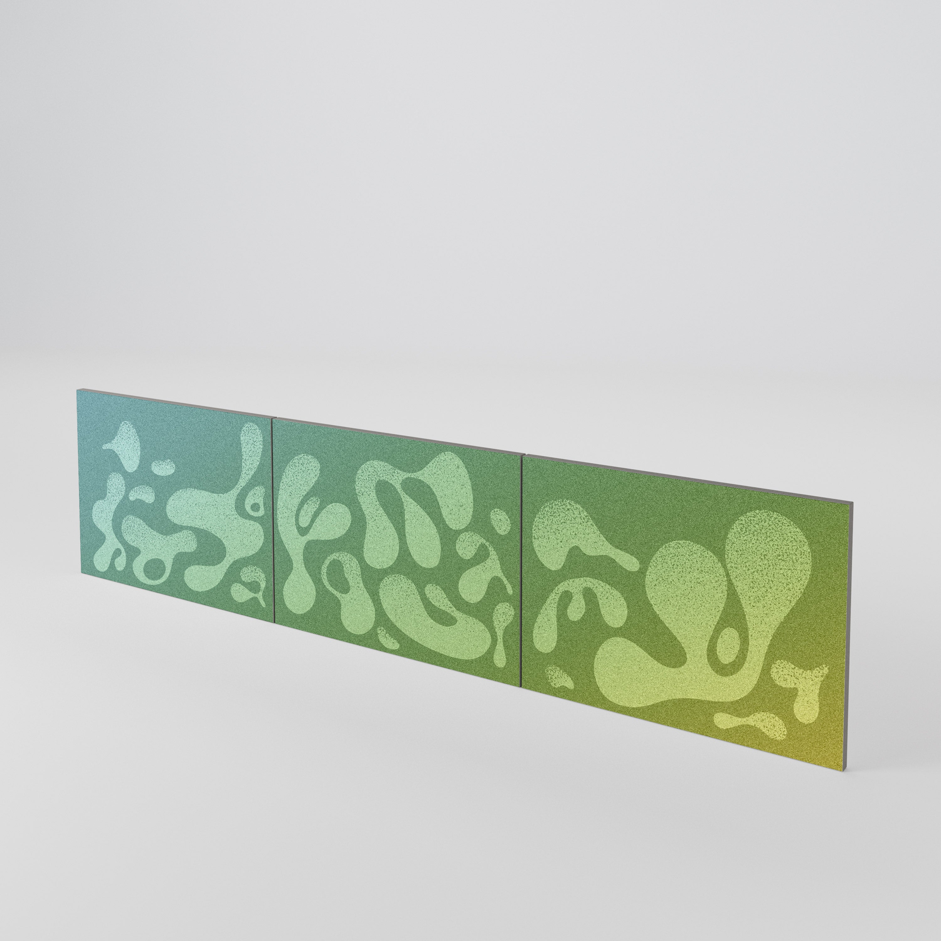 IRREGULAR BLUE 3-Piece TV Cabinet Door Set