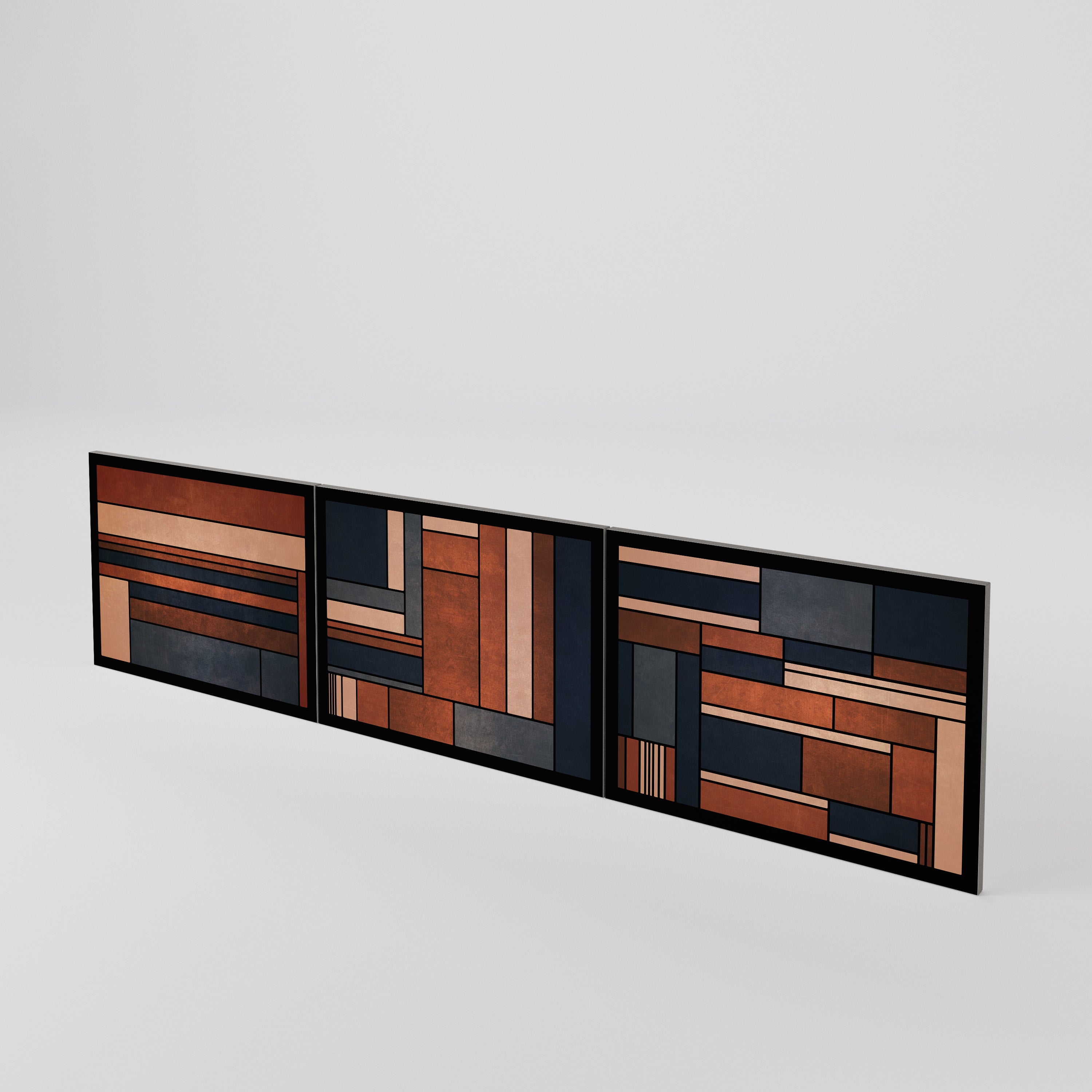 INTREPID FORMATION 3-Piece TV Cabinet Door Set