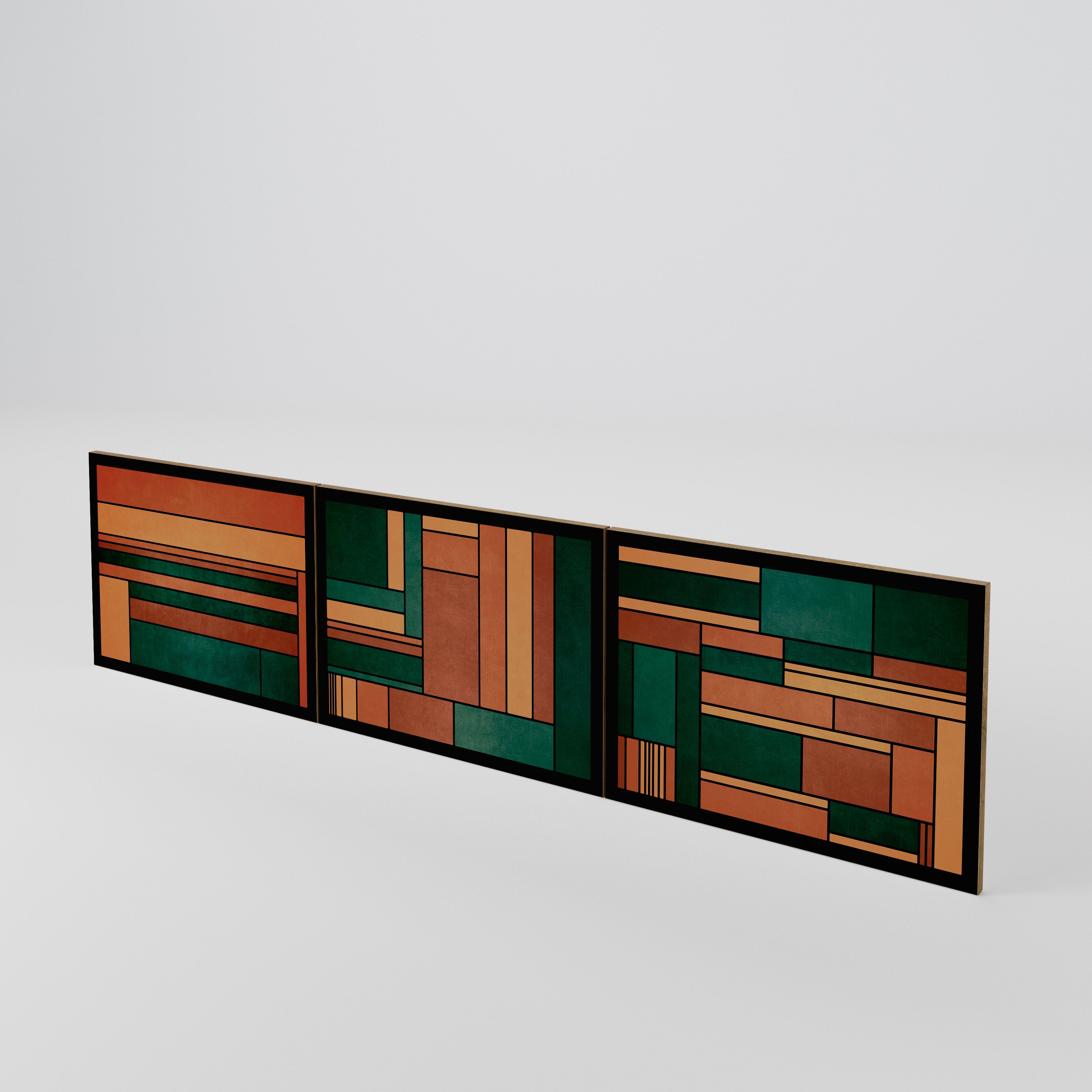 EARTHY FIGURES Σετ 3 τεμαχίων πόρτες για έπιπλο τηλεόρασης