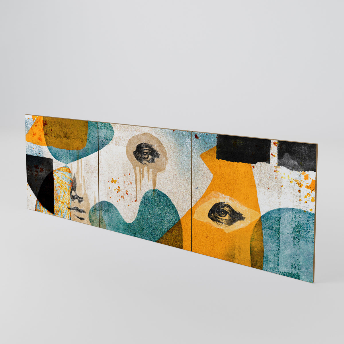 ABSTRACT FACES Set di 3 ante per madia