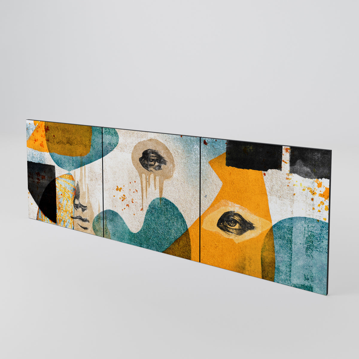 ABSTRACT FACES Set di 3 ante per madia