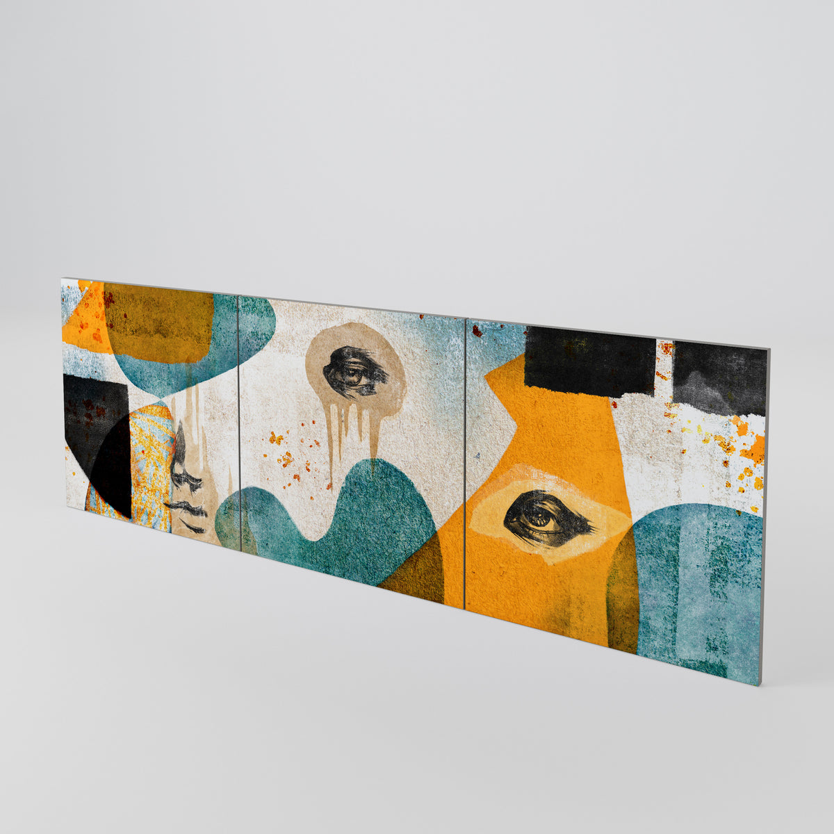 ABSTRACT FACES Set di 3 ante per madia
