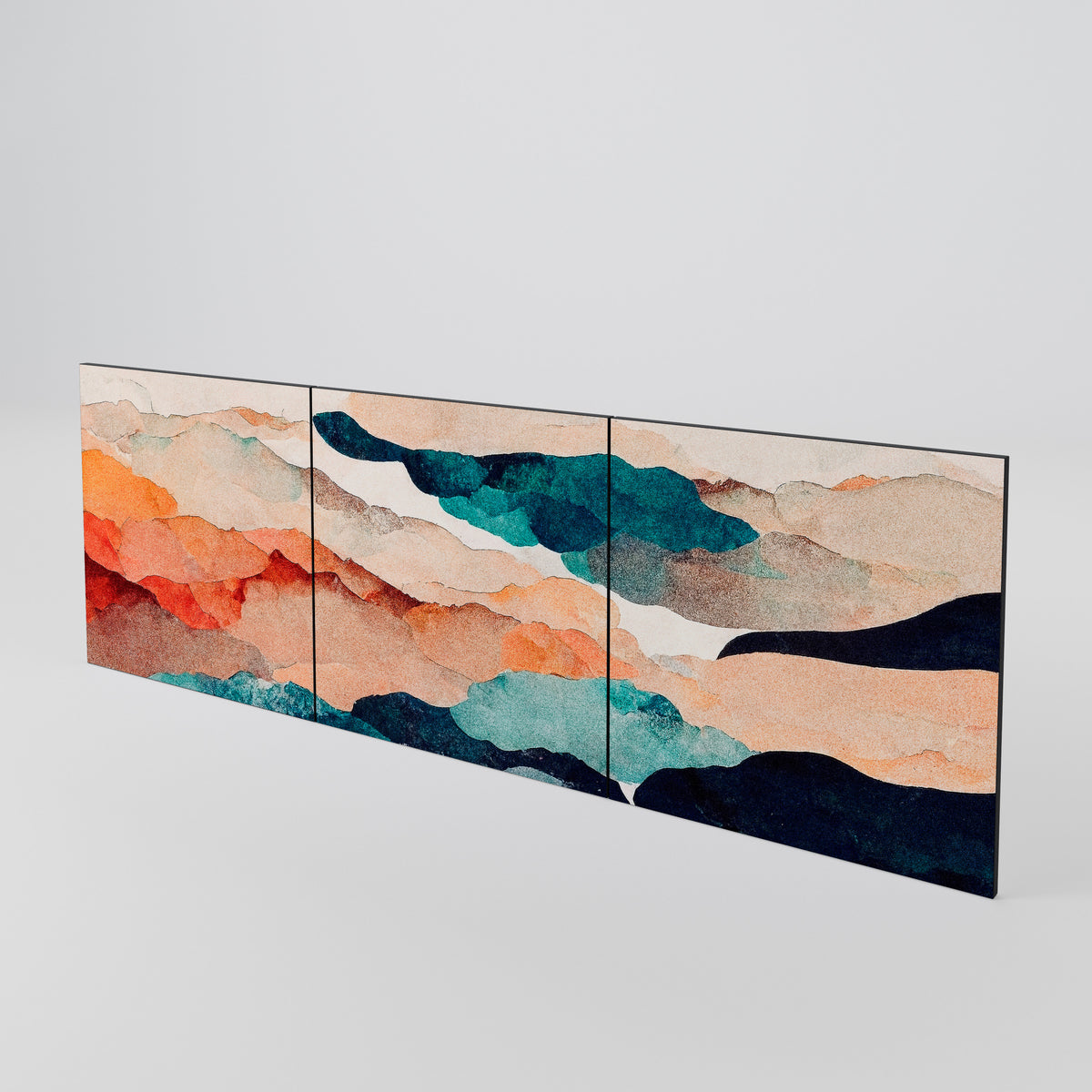 ABSTRACT LANDSCAPE Set di 3 ante per madia