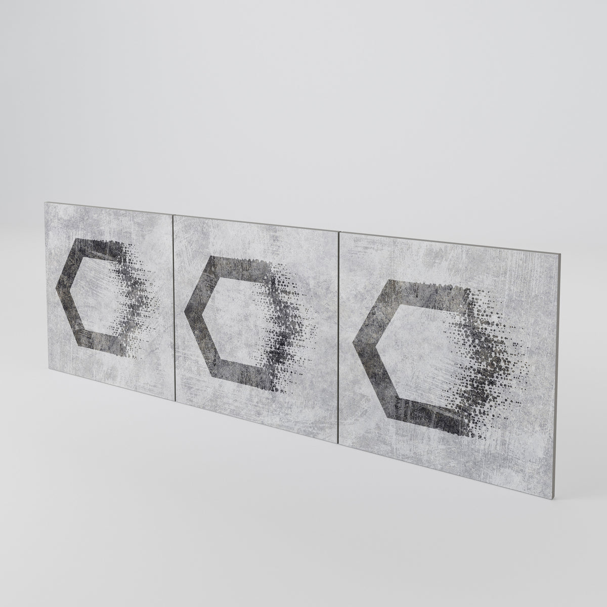 HEXAGONAL FIGURES Set di 3 ante per madia